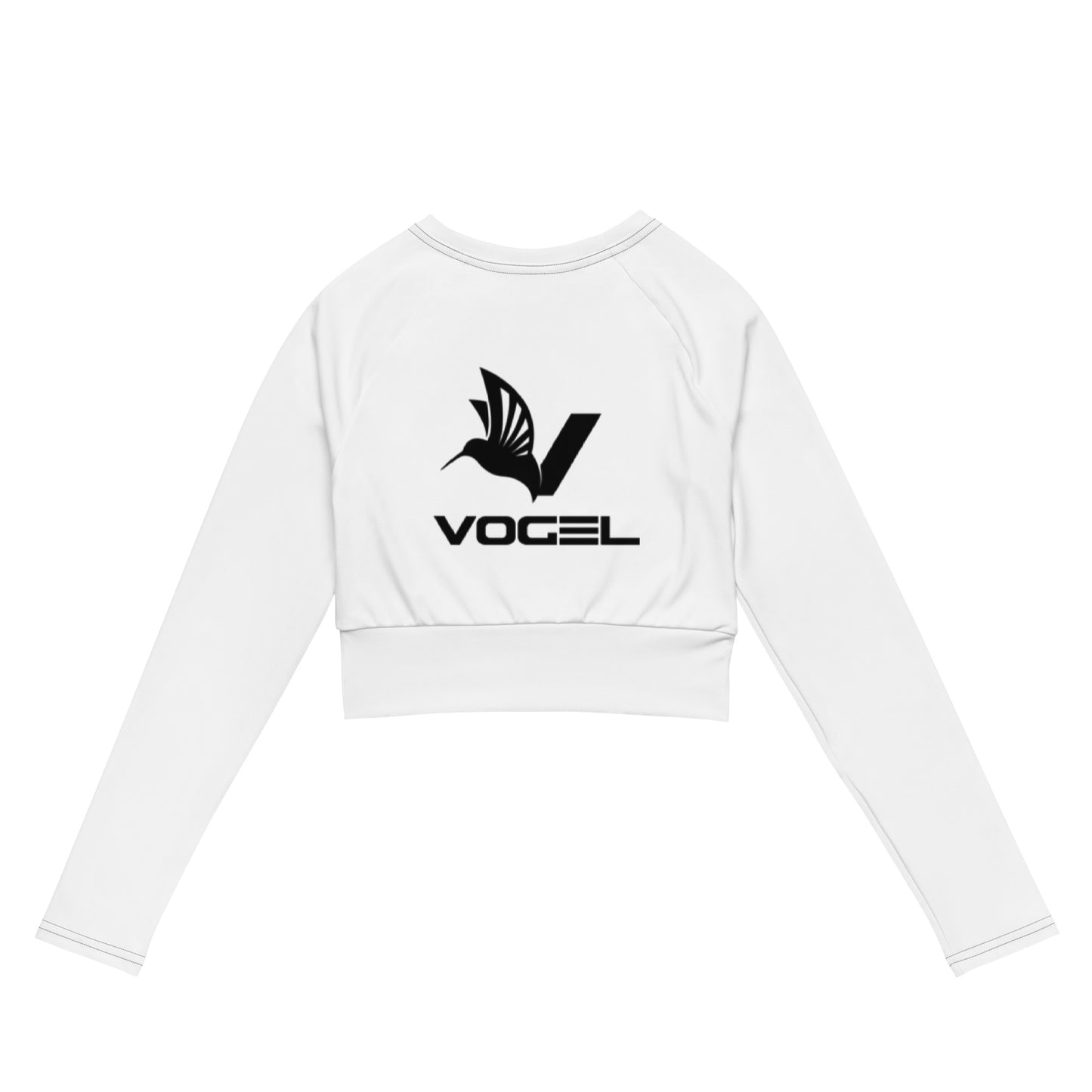 Recycled long-sleeve crop top